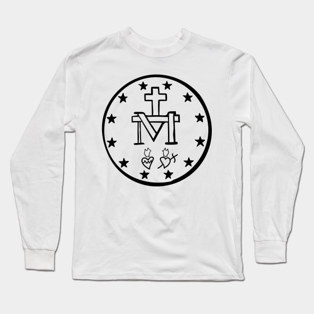 Miraculous Medal Long Sleeve T-Shirt by moanlisa